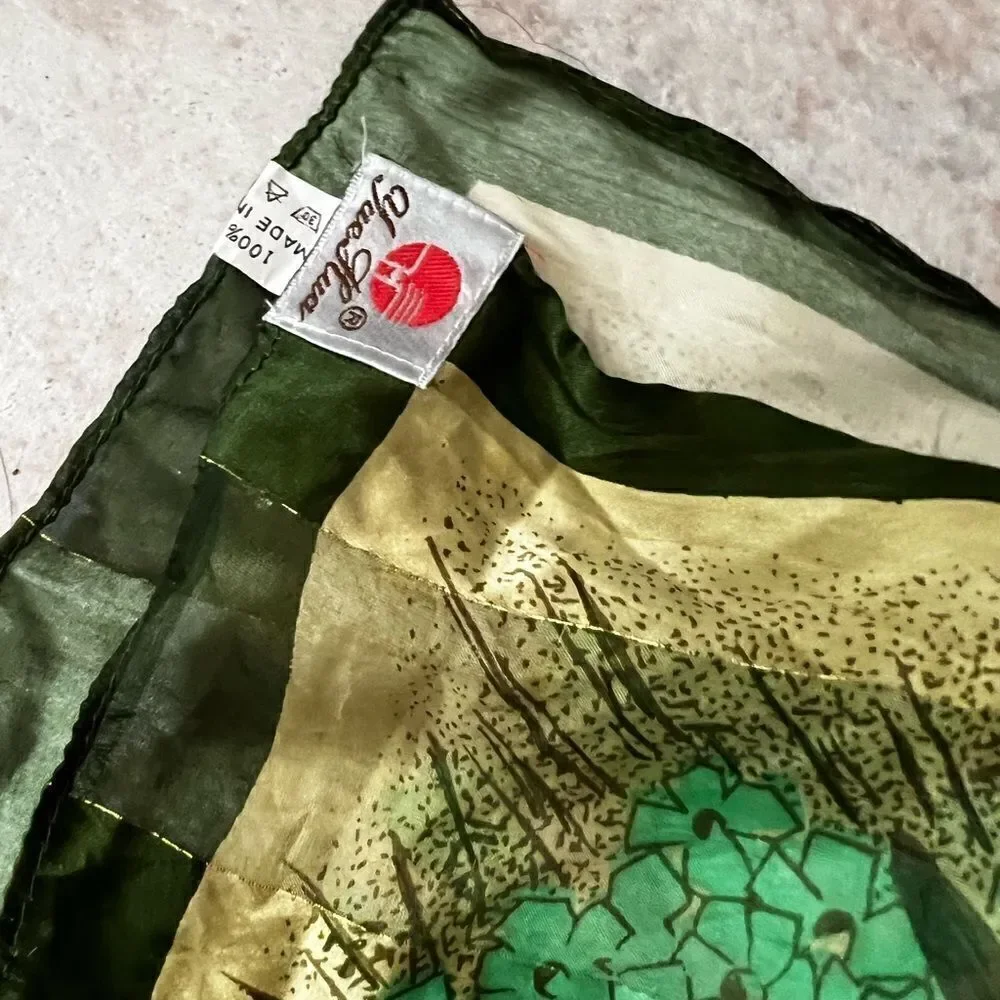 Yue Hwa silk scarf bright dress head band neck accessories